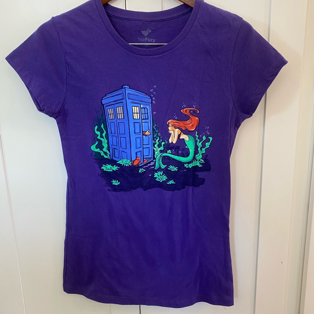 TeeFury + Karen Hallion - The Little Mermaid and Doctor Who Crossover T-Shirt